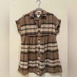 Up West Flannel Dress